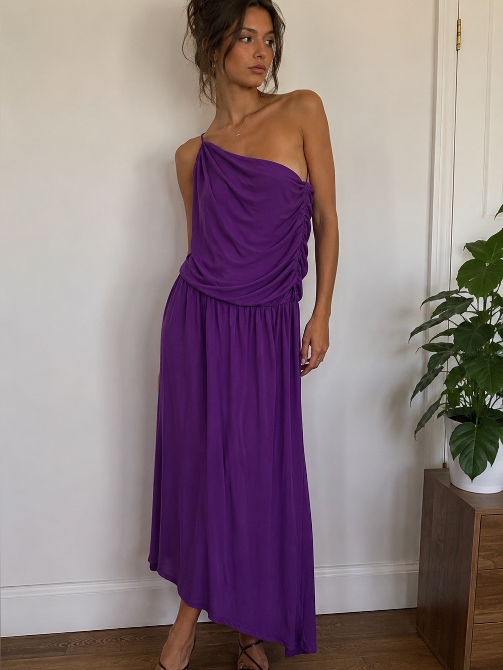 Tart One Shoulder Purple Dress